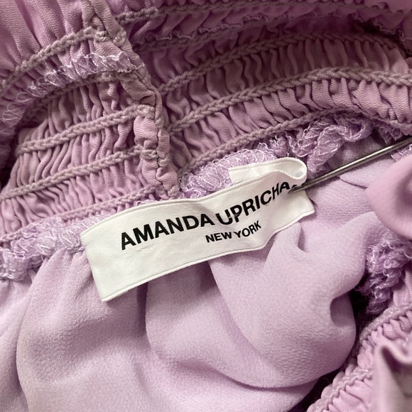 Amanda Uprichard Lavender Halter Mini Dress Women Size M - Picture 12 of 12